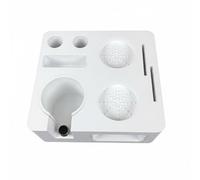 Fonowx Portaoggetti Caffè Stazione Pressatura Espresso Supporto Portafiltro Base Tamper Distributore Realizzato in Testurizzato Adatto per Collezione Bar Ufficio, Bianco