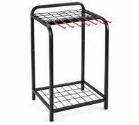 Fonowx Portautensili da Officina Portaattrezzi Scaffale Organizer in Ferro Resistente con Separazione Ordinata E Supporto Verticale Adatto per Garage Laboratorio Capanno