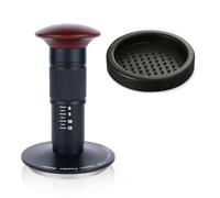 Fonowx Pressacaffè con Impugnatura Zigrinata Antiscivolo E Base Circolare in Acciaio con Indicatore di Pressione da 0 a 15 per una Pressatura Precisa Adatto, 51mm, style to 2