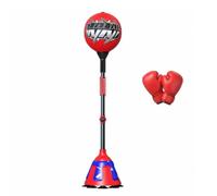 Fonowx Punching Ball da Terra Robusto Speed Bag Salvaspazio Colpitore da per Terra Guantoni per Casa