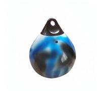Fonowx Punching Ball Gonfiabile Acqua per Sospeso con Forma Lacrima per Pratica Colpi Precisione Palestra, Fantasia, A4 D55CM 71CM