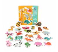 Fonowx Puzzle Abbinamento Bambini Gioco Educativo Didattico Apprendimento Forme Colori Pezzi Spessi Resistenti Gioco Sensoriale Primo Apprendimento Adatto a, Puzzle Di Abbinamento Animali