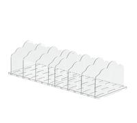Fonowx Rack Organizzre con Divisori Componibili Sottile Portaoggetti Basso Profilo Organizer per Armadio