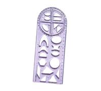 Fonowx Righello Geometrico Strumento di Misura Da Disegno Stencil per Insegnanti Modello per Architettura in PP Durevole con Vari Motivi Adatto per, Style C