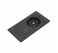 Fonowx Rubinetto Commerciale Lavello con Lavabicchieri Automatico Accessorio Risciacquo Tazze Funzione Spruzzatore Materiali Acciaio Inox Rame Adatto per Bar, Moderno, Nero, Piccolo