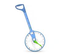 Fonowx Ruota di Misurazione per Bambini Misuratore Didattico Ruota Educativa Contatore con Display Numerico su Manico Lungo in per Dimostrazioni in Conteggio, Bianco Senza Contatore