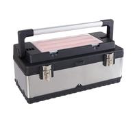 Fonowx Scatola Da Pesca, Cassetta Degli Attrezzi in Metallo, Organizer per Ferramenta, Contenitore per Garage, Idraulico, Baule Auto