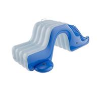 Fonowx Scivolo d'Acqua Gonfiabile per Piscina, Centro attività in PVC per Raduni Estivi, Blu E Bianco