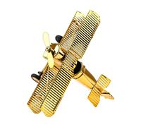 Fonowx Scultura Aereo Vintage in Doppia E per Libreria Adatto Arredamento Ufficio E Regalo Pensiero, Aereo