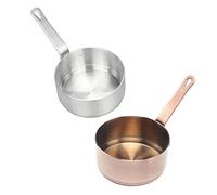 Fonowx Set di 2 Mini Pentolini in Acciaio Inox per Salse E Latte