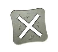 Fonowx Set di 2 Righelli/misuratori per Maglieria in Acrilico per Misurare con Precisione La Tensione Del Lavoro, Contare Le Maglie E Scegliere La Misura Deg, 3 pezzi