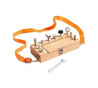 Fonowx Set di Attrezzi Giocattolo per Bambini con Tracolla Regolabile, Robusto E Adatto allo Sviluppo della Motricità Fine, con Cacciavite Integrato.