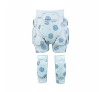 Fonowx Set di Protezioni per Bambini con Ginocchiere E Paracolpi per E Pattinaggio con Imbottitura Rinforzata E Tessuto Morbido atta a Ciclismo E Pattinaggio per Ragazze , L , size to 3