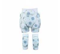 Fonowx Set di Protezioni per Bambini con Ginocchiere E Paracolpi per E Pattinaggio con Imbottitura Rinforzata E Tessuto Morbido atta a Ciclismo E Pattinaggio per Ragazze , S , size to 1