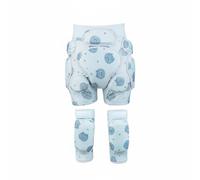 Fonowx Set di Protezioni per Bambini con Ginocchiere E Paracolpi per E Pattinaggio con Imbottitura Rinforzata E Tessuto Morbido atta a Ciclismo E Pattinaggio per Ragazze , M , size to 2