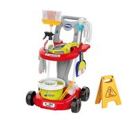 Fonowx Set per Le Pulizie per Bambini, Set per Il Gioco di Ruolo, Pulizie Domestiche, Scopa E Set per La Pulizia, Giocattolo per Le Pulizie di Casa per Bambi, 20 Pezzi