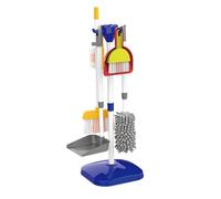 Fonowx Set per Le Pulizie per Bambini, Set per Il Gioco di Ruolo, Pulizie Domestiche, Scopa E Set per La Pulizia, Giocattolo per Le Pulizie di Casa per Bambi, 9 Pezzi