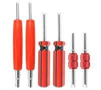 Fonowx Smontavalvole Pneumatici Utensile Valvola Ruota Attrezzi Valvola Pneumatici Estrattore Nucleo Struttura Metallo Impugnatura Antiscivolo Doppia Punta, style to 1