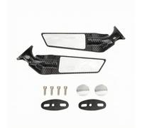 Fonowx Specchietto Retrovisore Specchio Retroriflettore Accessorio Corpo in E Alluminio con Specchio Largo per Consapevolezza ’ambiente Adatto per Città Tour Strada 26cm