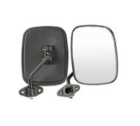 Fonowx Specchietto Retrovisore Veicolo Specchio Laterale Specchio Convesso Specchio Regolabile Ampia con Snodo Orientabile E Asta in Ferro Compatibile con