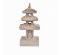 Fonowx Statua a Pagoda Stile Cinese | Resistente Alle Intemperie, Lampada a Pagoda, Durevole, Scultura in Resina, per Cortile