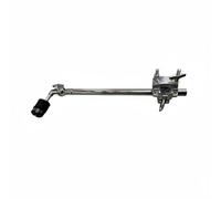 Fonowx Supporto per Piatti Batteria Staffa Regolabile Morsetto Metallo Braccetto Asta Cromata con Fermo Antiscivolo per Puliti, Asta Per Piatto Dritta Lunga Con Morsetto Multifunzione