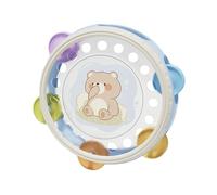 Fonowx Tamburello, strumento musicale, sonaglio, tamburo per bambini, per bambini, ragazze, ragazzi, regali di compleanno, orso