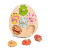 Fonowx Tavola Puzzle con Inserti in Legno Sensoriale Puzzle a Incastro con Manopole Robusto Gioco di Smistamento delle Forme per Casa, Scuola Dell'infanzia, Abbinamento Insetti
