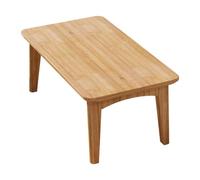 Fonowx Tavolino Pieghevole Tavolino Da Terra Tavolo Multiuso Tavolo Da Finestra in Bambù per Uso Versatile Adatto a Soggiorno Sala Lettura Zona Relax, Colore Del Legno