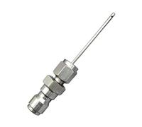 Fonowx Testina di Spruzzatura con Attacco Maschio da 1/4" per Manutenzione Idropulitrice Ad Alta Pressione, 5.5 Cm Dritto