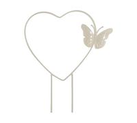 Fonowx Trellis vegetale a forma di cuore per arrampicarsi per la casa di case domestiche piccoli giardini per Hoya, Bianco