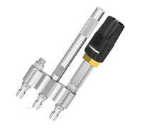 Fonowx Twist Ogello Punta sparatutto 3 in 1 in Acciaio Inossidabile Pratico ugello di Lavaggio a spruzzo a Lungo Raggio Rotante per Pulire la Parete Alta