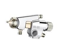 Fonowx Ugello Atomizzazione Strumento Spruzzo Vernice Precisione Alimentazione Pressione Rame Regolabile Nebulizzazione Fine Adatto per Produzione Industrial, Calibro 0.8 Mm