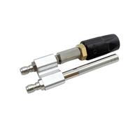 Fonowx Ugello Regolabile Ad Alta Pressione con Lancia a Doppia Funzione Beccuccio Nebulizzatore Attacco Rapido Impugnatura Ergonomica Acciaio Inox Resistente, Inox 3-7GPM-3.00-3.00