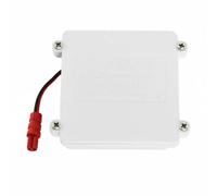 Fonowx Urinal Alimentatore Cassetta Supporto Contenitore Custodia Materiale Plastico Durevole Fornitura 6V DC Costante, Bianco, Scatola Batteria Quadrata Bianca Con Spina Maschio AC