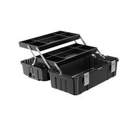 Fonowx Valigetta Porta Attrezzi Organizer con Scomparti Multifunzionale Cassettiera Maniglia Ergonomica Materiale Resistente Adatta per Riparazione Elettrici, L
