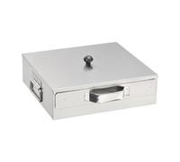Fonowx Vaporiera Compatta per Rotoli di Riso Ravioli Al Basso Profilo Vaporiera Rettangolare in Acciaio Inossidabile Spessa, Stile D