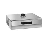Fonowx Vaporiera Compatta per Rotoli di Riso Ravioli Al Basso Profilo Vaporiera Rettangolare in Acciaio Inossidabile Spessa, Stile C