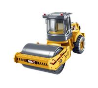 Fonowx Veicolo Ingegneristico Giocattolo Mini Rullo Veicolo Costruzione Modello Simulato Materiale Sicuro Funzione Inerzia Adatto a Bambini Collezione Gioco, Giallo