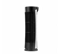 Fonowx Ventilatore da Tavolo Ventilatore Colonna Ventilatore Senza Pale Ventilatore Usb Due Velocità per Raffrescamento Rapido Design a Corpo Chiuso Ordinato, Black