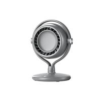 Fonowx Ventilatore Senza Tavolo Ventilatore Circolatore d'Aria Ventilatore con Base Piatta Ventilatore Portatile da Interno Design Moderno Senza Pale in con, Grigio Titanio