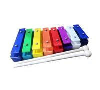 Fonowx Xilofono musicale Glockenspiel a 8 note per bambini che imparano strumenti musicali risonatore campane per bambini in età prescolare ragazzi ragazze
