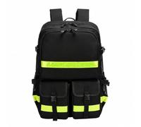 Fonowx Zaino Medico Vuoto con Strisce Riflettenti Portatile Zaino di Emergenza Intervento con Tasche Multiple Regolabile Borsa Medica per Lavoro Sul Campo