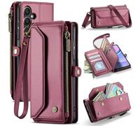 FONREST - Custodia a portafoglio in pelle per Samsung Galaxy A15 4G/5G, cover a portafoglio magnetica con linguetta a flip, supporto, 10 porta carte con blocco RFID, scomparto per contanti con