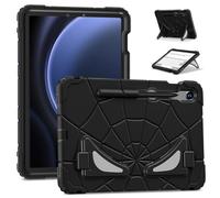 FONREST Custodia robusta per bambini per Samsung Galaxy Tab S10 Lite 10.9 pollici 2025 SM-X400/X406B / S10FE con doppio cavalletto S portapenne, antiurto PC+silicone resistente per bambini (nero)