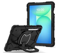 FONREST Custodia robusta per Samsung Galaxy Tab S10 Lite 10,9 pollici 2025 SM-X400/X406B con supporto per penna a S, cavalletto girevole/maniglia ad anello da appendere con tracolla resistente agli