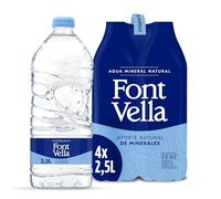 Font Vella Acqua minerale naturale, dimensioni frigorifero, 4 x 2,5 l