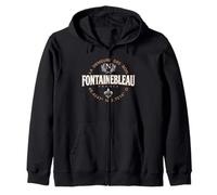 Fontainebleau Francia Coordinate Napoleone e Fleur de Lis Felpa con Cappuccio
