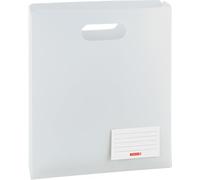 Fontana 104163500 - Quaderno Box Fact.PP, 25 x 31 x 5 cm, aus transluzente Pellicola di Polipropilene per A4 e veloce Cucitrice, parte superiore aperta, Bianco/Arctic
