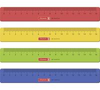 Fontana 104977116 Righello per Scuola e Ufficio 16 cm, Colori assortiti, 1 pezzo